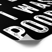 Sorry I'm Late I Was Ong Retro Funny Saying Humor Poster (Ecke)