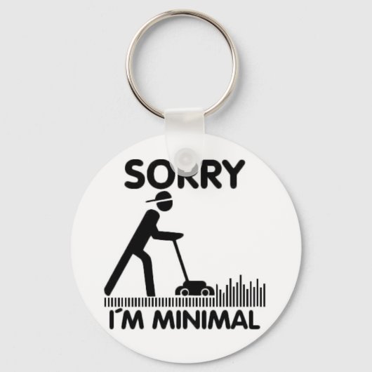 Sorry I'm minimal Schlüsselanhänger (Vorderseite)