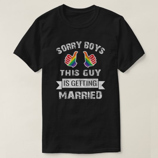 Sorry Jungs - Er ist vom Markt Pride T-Shirt (Design vorne)
