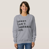 Sorry, kann Baseball-Sweatshirt nicht Sweatshirt (Vorne ganz)