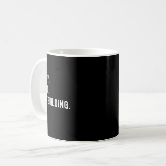 Sorry, kann Bodybuilding nicht Bye - Weightheben M Kaffeetasse (Vorderseite Links)