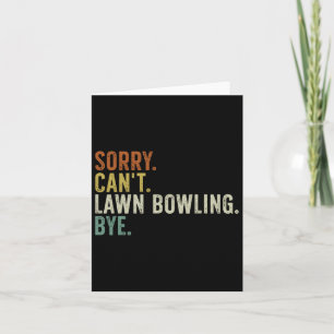 Sorry kann Bowling nicht durch Karte