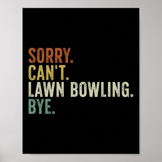 Sorry kann Bowling nicht durch Poster (Vorne)