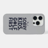Sorry Kids Golf First Bold Golf Humor Art iPhone Hülle (Rückseite (Horizontal))