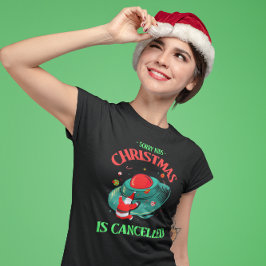 Sorry Kinder Weihnachten ist abgesagt Santa UFO Cr T-Shirt