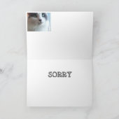 Sorry Kitty mit traurigen Augen Karte (Innenseite)