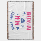 SORRY LADIES MAMA IST MEIN VALENTINE DECKE (Vorderseite Vertikal)