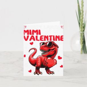 Sorry Ladys Mimi ist mein Valentine Dinosaurier Ho Karte