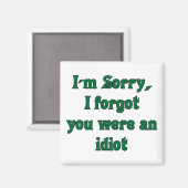 Sorry magnet (Vorderseite/Rückseite)