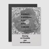 Sorry Magnetic Grußkarte Magnetkarte (Vorne/Hinten)