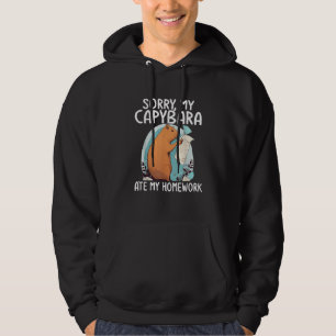 Sorry, mein Capybara Ate Meine Hausaufgaben Funny Hoodie
