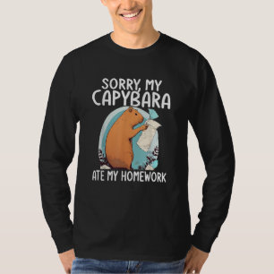 Sorry, mein Capybara Ate Meine Hausaufgaben Funny T-Shirt