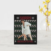 Sorry, Mericas volle lustige Trump-Ugly-Weihnachte Karte (Gelbe Blume)