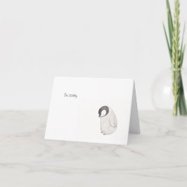 Sorry Niedliche Pinguin Card von MiKa Art Karte