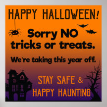 Sorry NO Tricks oder Behandlungen Dieses Halloween