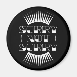 Sorry Not Retro Typografie Magnet
