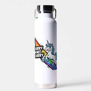 Sorry not Sorry Einhorn Isolierflasche Trinkflasche