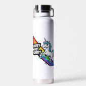 Sorry not Sorry Einhorn Isolierflasche Trinkflasche (Rückseite)