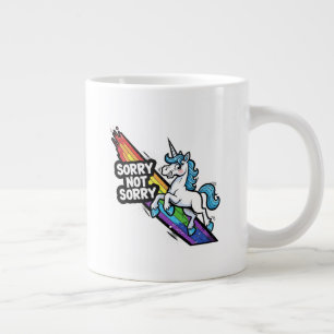 Sorry not Sorry Einhorn Jumbo Spezialtasse Jumbo-Tasse
