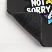 Sorry not Sorry Einhorn-Mauspad Mousepad (Ecke)