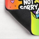 Sorry not Sorry Einhorn-Mauspad Mousepad (Ecke)