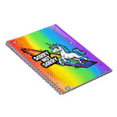 Sorry not Sorry Einhorn Notizblock (Rechte Seite)