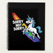 Sorry not Sorry Einhorn Planer (Vorderseite)
