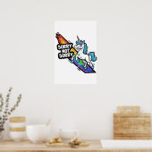 Sorry not Sorry Einhorn Poster (Küche)
