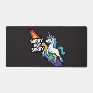 Sorry not Sorry Einhorn-Schreibtischunterlage Schreibtischunterlage