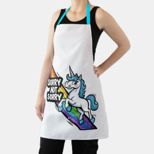 Sorry not Sorry Einhorn Schürze