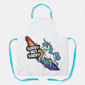 Sorry not Sorry Einhorn Schürze (Vorderseite)
