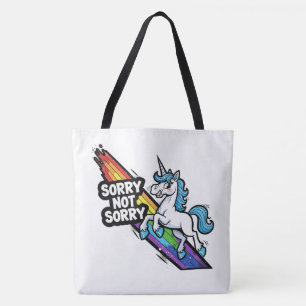 Sorry not Sorry Einhorn-Tragetasche Tasche