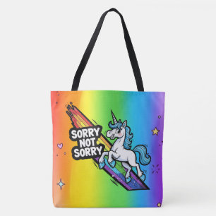 Sorry not Sorry Einhorn-Tragetasche Tasche