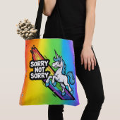 Sorry not Sorry Einhorn-Tragetasche Tasche (Von Nahem)
