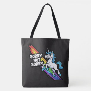 Sorry not Sorry Einhorn-Tragetasche Tasche