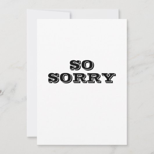 Sorry or Heelt Felt Condolence Flat Note Dankeskarte (Vorderseite)