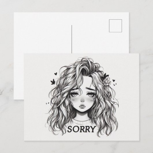 Sorry Postcard Postkarte (Vorne/Hinten)