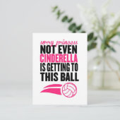 Sorry Princess Volleyball Ball" Postkarte (Stehend Vorderseite)