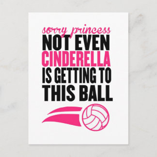 Sorry Princess Volleyball Ball" Postkarte