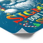 Sorry Rizzlers Sigmas Don't Do Ugly Sweaters Santa Poster (Ecke)