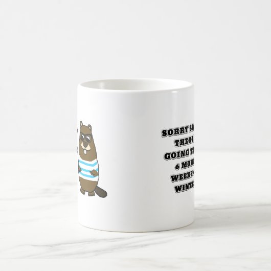 Sorry Sally, 6 weitere Wochen Winter Coffee Tasse (Mittel)