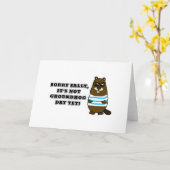 Sorry Sally, es ist noch kein Groundhog Day! Karte (Gelbe Blume)