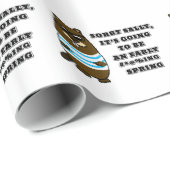 Sorry Sally, früh #*@%Frühjahr Geschenkpapier (Rolleneckpunkt)