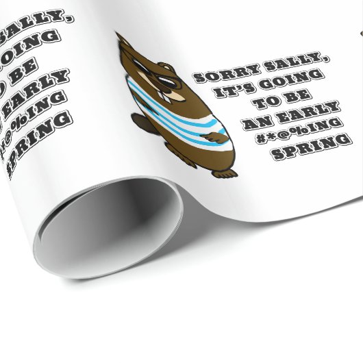 Sorry Sally, früh #*@%Frühjahr Geschenkpapier (Rolleneckpunkt)
