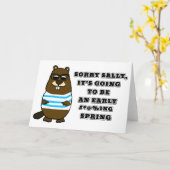 Sorry Sally, früh #*@%Frühjahr Karte (Gelbe Blume)