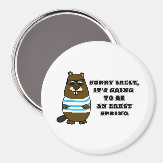 Sorry Sally, Frühjahr Magnet (Vorderseite/Rückseite)