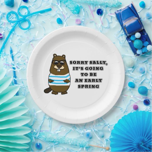 Sorry Sally, Frühjahr Pappteller (Party)