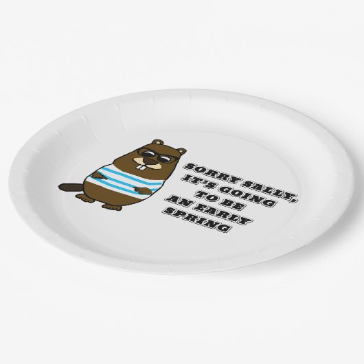 Sorry Sally, Frühjahr Pappteller (Schrägansicht)