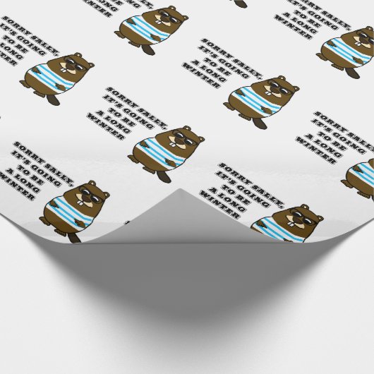 Sorry Sally, Long Winter Geschenkpapier (Ecke)