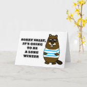 Sorry Sally, Long Winter Karte (Gelbe Blume)